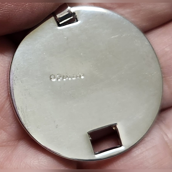 Aztec Calendar Silver Disc Bracelet VINTAGE - Picture 8 of 16